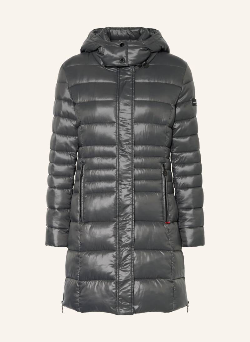 Frieda & Freddies Steppmantel Dalia 2 Mit Abnehmbarem Kunstpelz grau von FRIEDA & FREDDIES