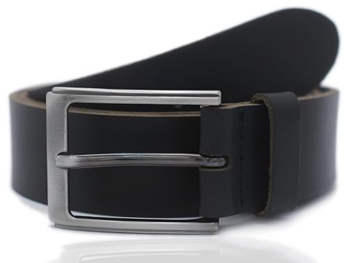 FRIEDRICH HOFFMANN Gürtel Herren schwarz - Ledergürtel Herren - 100% Leder - Anzuggürtel Business Gürtel Jeans - 3,5 cm - Made in Germany (Schwarz, 125 cm Bundweite = 140 cm Gesamtlänge) von FRIEDRICH HOFFMANN