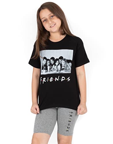 Freunde Pyjamas Mädchen Kinder T-Shirt mit Zyklus Shorts Loungewear 13-14 Jahre von Friends