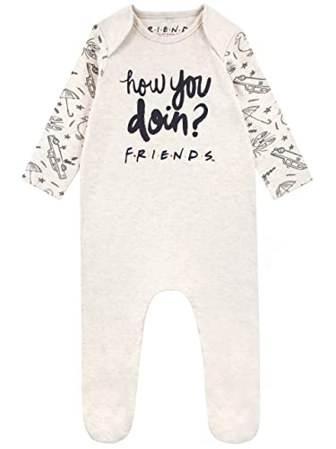 Friends Unisex Baby Schlafanzug für Jungen oder Mädchen Beige 56-68 von Friends