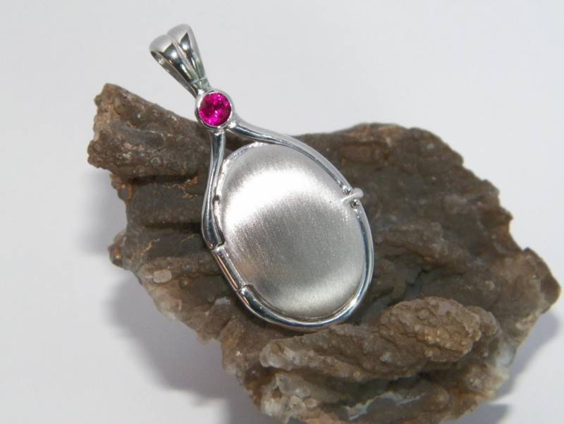 Größere Größe 41 Mm-20 Mm Handgefertigt 925 Sterling Silber 4 Lab Ruby Locket H2O Just Add Water Mermaids von FRIENDSJEWELRYinc