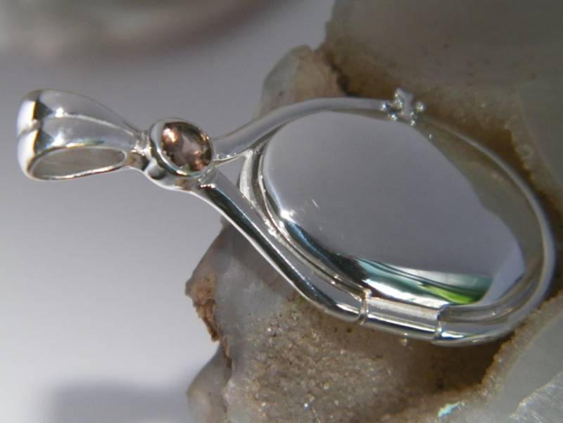 Größere Größe 41 Mm-20 Mm Handgefertigte 925 Sterling Silber 4 Natürliche Rauchquarz Medaillon H2O Just Add Water Mermaids von FRIENDSJEWELRYinc