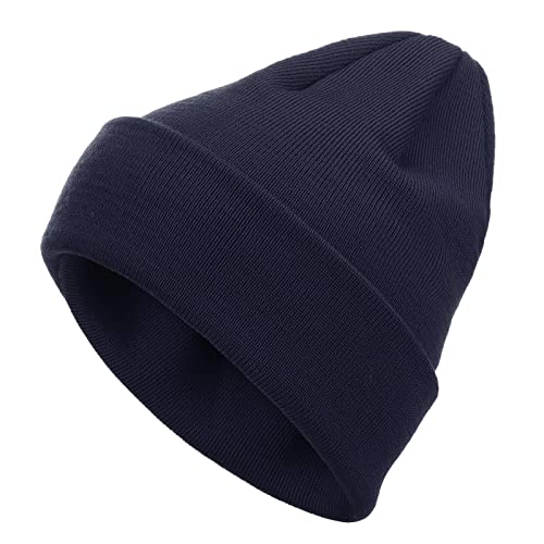 FRIESEN Friesennerz Unisex Beanie 'Schelmijack & Olmibert' aus 100% Wolle (Merinowolle) - Wollmütze Strickmütze in Marine Blau von FRIESEN Friesennerz