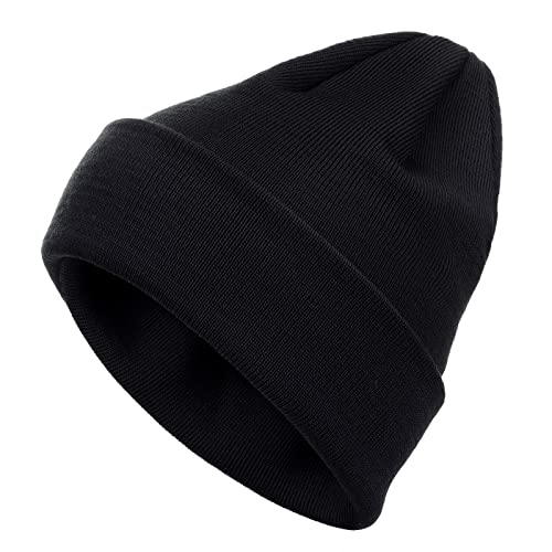 FRIESEN Friesennerz Unisex Beanie 'Schelmijack & Olmibert' aus 100% Wolle (Merinowolle) - Wollmütze Strickmütze in Schwarz von FRIESEN Friesennerz
