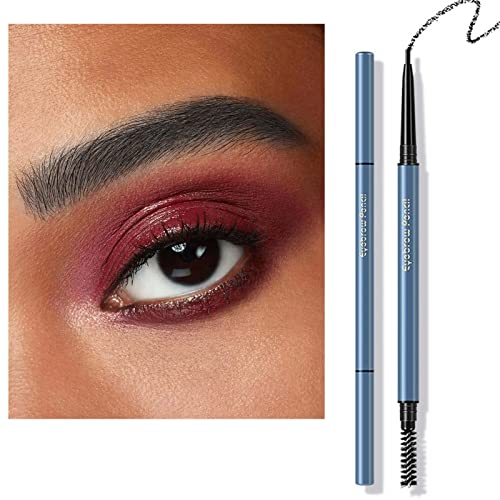 Augenbrauenstift, Double Ended Brow Pencil mit Augenbrauen Bürste, Augenbrauenstifte Wasserfest, Einziehbarer Augenbrauenstift, Makeup Augenbrauen stift (Pink, One Size) von FRMUIC