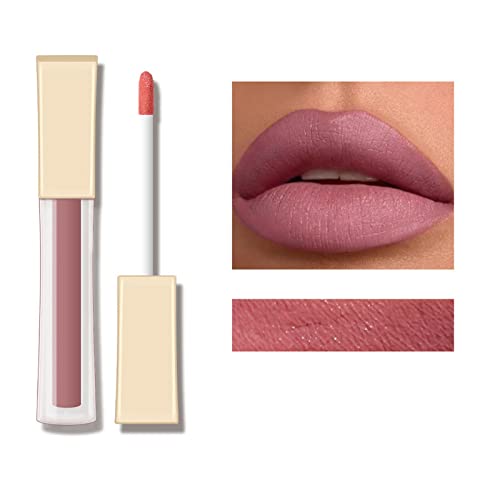 Damen Flüssige Lippenstift Langanhaltende wasserfeste Lippenstiftpackungen Lipstick Long Lasting Lipgloss Lip Stain Make-up Geburtstage Geschenk (F, One Size) von FRMUIC