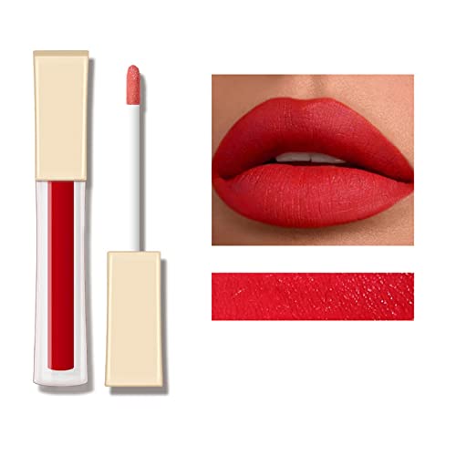 Damen Flüssige Lippenstift Langanhaltende wasserfeste Lippenstiftpackungen Lipstick Long Lasting Lipgloss Lip Stain Make-up Geburtstage Geschenk (H, One Size) von FRMUIC