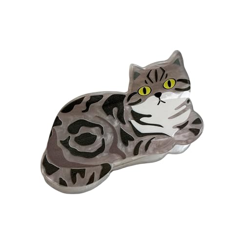 Haarklammer Katze Tier Haarspangen Damen Mädchen Klauen Clips für Geschenke Rutschfeste Niedlicher Haarspange Haarklammern Hair Clip (C, One Size) von FRMUIC