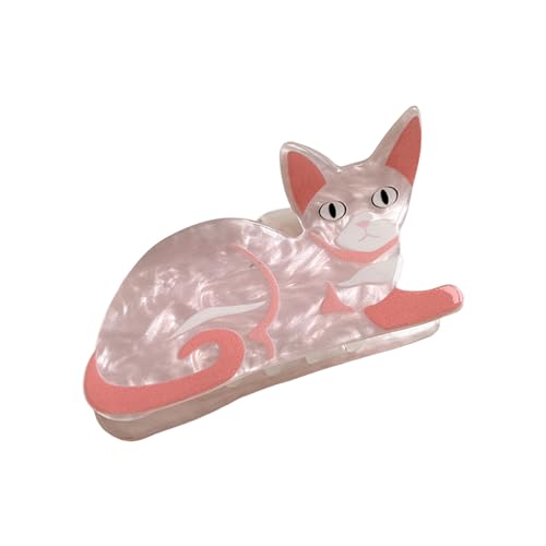 Haarklammer Katze Tier Haarspangen Damen Mädchen Klauen Clips für Geschenke Rutschfeste Niedlicher Haarspange Haarklammern Hair Clip (E, One Size) von FRMUIC