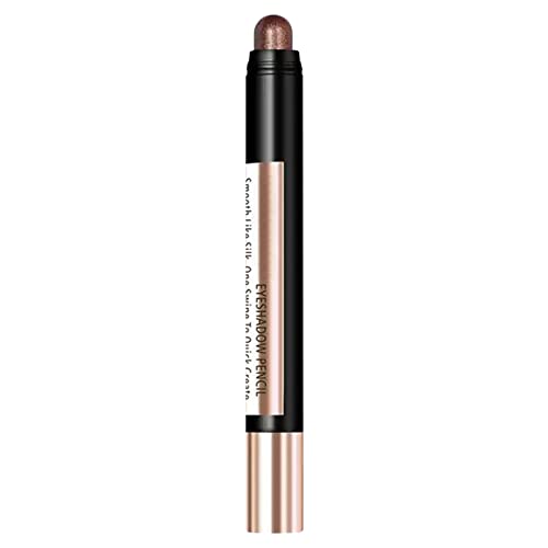 Highlight Pen Lidschattenstift Perlglanz-Augen-Make-up Liegende Seidenraupe Faule Menschen Nicht leicht Schwindel Erde Lidschattenstift (A, One Size) von FRMUIC