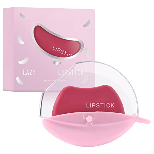 Lazy Lipstick MatteLipstick Velvet Lip Makeup Long Lasting Non-stick Cup Lip Gloss Lip Shape Lipstick, Lazy Quick Lipstick Makeup für Frauen (G, One Size) von FRMUIC