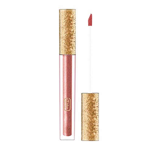 Lip Glaze Lippenglanz Glänzende Glitter Perle feuchtigkeitsspendende Lip Glaze Öl Lippenstift Plumping Lip Lip Gloss Makeup für Frauen Mädchen (C, One Size) von FRMUIC