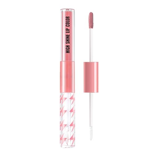 Lip Gloss Lipgloss Glänzend Flüssiger Lippenstift Glanz Finish Feuchtigkeit Durchsichtig Lippenpflege für Trockene Lippen (E, One Size) von FRMUIC