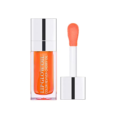 Lip Glow Oil, Getönter Lippenöl Lipgloss, Long Lasting Lip Plumper Oil, Moisturizing Hydrating Lippen Care Lippenöl, Reduziert Feine Linien Nicht Klebriges Lip Gloss Tint (A, One Size) von FRMUIC