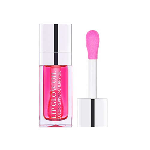 Lip Glow Oil, Getönter Lippenöl Lipgloss, Long Lasting Lip Plumper Oil, Moisturizing Hydrating Lippen Care Lippenöl, Reduziert Feine Linien Nicht Klebriges Lip Gloss Tint (B, One Size) von FRMUIC