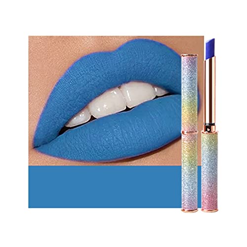 Lippenstift Feuchtigkeitsspendender Langanhaltender Matter Lipgloss Lip gloss Langanhaltende Verschleißfestigkeit Antihaftschale Nicht verblassender Lipgloss für Mädchen Frauen (I, One Size) von FRMUIC