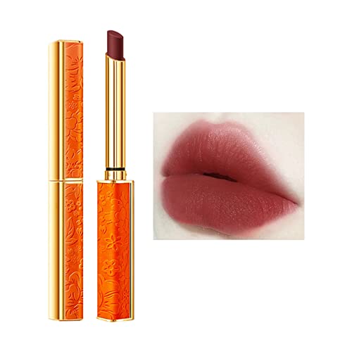 Lippenstift Langlebig Wasserdicht Flüssigkeit Non-Stick Cup Not Fade Lip Gloss Lipstick Wasserfest Make-up Lipgloss für Mädchen Frauen (A, One Size) von FRMUIC