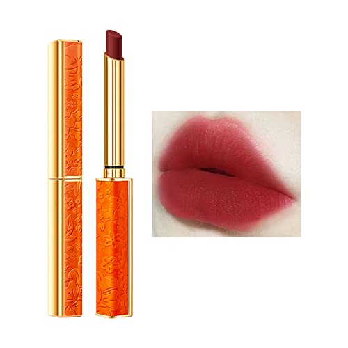 Lippenstift Langlebig Wasserdicht Flüssigkeit Non-Stick Cup Not Fade Lip Gloss Lipstick Wasserfest Make-up Lipgloss für Mädchen Frauen (B, One Size) von FRMUIC