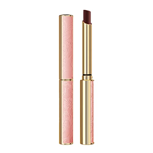 Lippenstift Lippenbalsam Make-up Langanhaltend Hochpigmentiert Nude Wasserdicht Lipgloss Mädchen Damen Make-up Geschenk (C, One Size) von FRMUIC