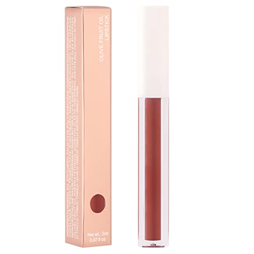 Lippenstift Moisturizing Non-Stick Lip Makeup Dauerhafter wasserdichter tragbarer Lipgloss für Mädchen Damen (A, One Size) von FRMUIC