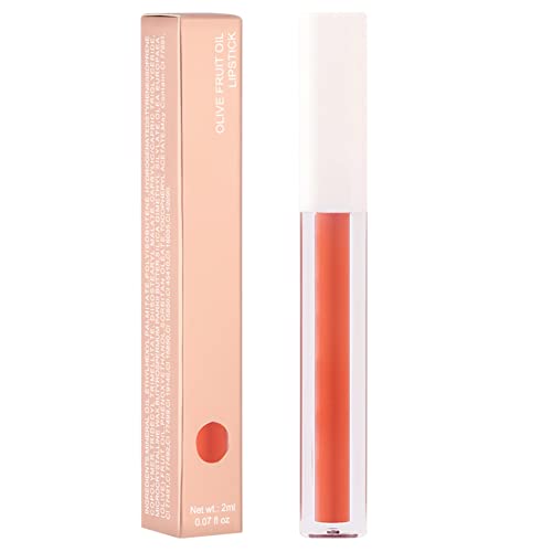 Lippenstift Moisturizing Non-Stick Lip Makeup Dauerhafter wasserdichter tragbarer Lipgloss für Mädchen Damen (G, One Size) von FRMUIC