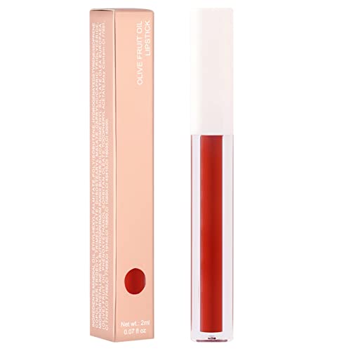 Lippenstift Moisturizing Non-Stick Lip Makeup Dauerhafter wasserdichter tragbarer Lipgloss für Mädchen Damen (H, One Size) von FRMUIC