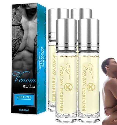 Rollerball Parfüm Für Männer,4 Stück Perfume Parfüm Perfume Oil, Tragbarer Duft für Herren (Sky Blue, One Size) von FRMUIC