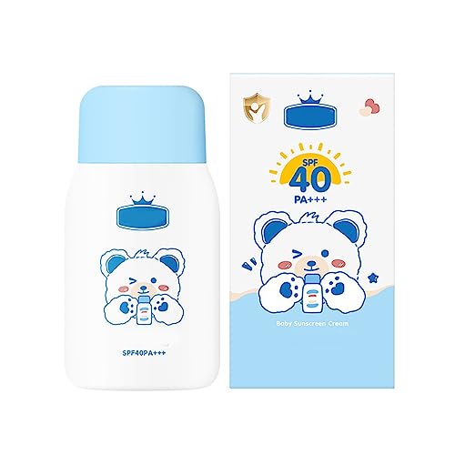 FRMUIC Sonnencreme LSF 40 Gesichtscreme Leichter Sonnenschutz Kinder-sonnenschutz Speziell für kleinkinder Physikalischem sonnenschutz (Sky Blue, One Size) von FRMUIC