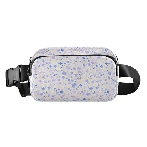 4. Juli American Independence Day Damen Herren Teenager Stilvolle Bauchtasche für Reisen, Urlaub, Laufen, Aquarell, blaue Kirschblüte, 1 Size von FRODOTGV