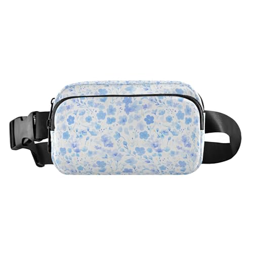 Astronauten Sternbilder Planeten Damen Herren Teenager Mode Bauchtasche für Reisen, Laufen, Wandern, Aquarell, blaue Kirschblüte, 1 Size von FRODOTGV