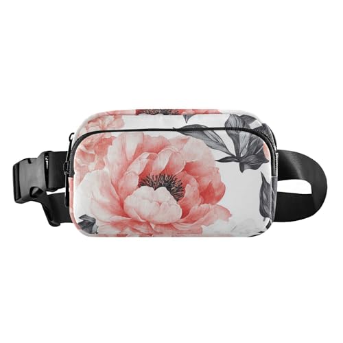 Bauchtasche Hüfttasche, Crossbody-Schultertasche, einzigartige Glockenblumen-Beige, große Kapazität, Reisebrieftasche für Einkaufen, Arbeit, Farbe 04, 1 Size von FRODOTGV