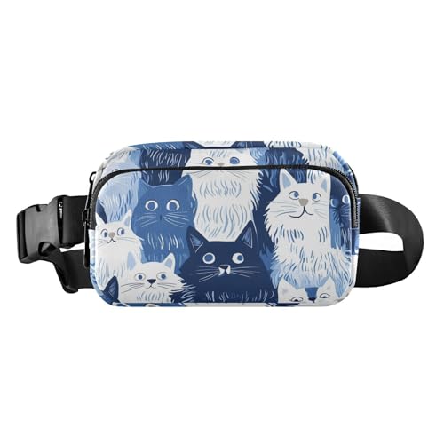 Bauchtasche für Damen, Hahnentrittmuster, türkisgrün, wasserdicht, Croose-Body, Farbe: 14, 1 Size von FRODOTGV