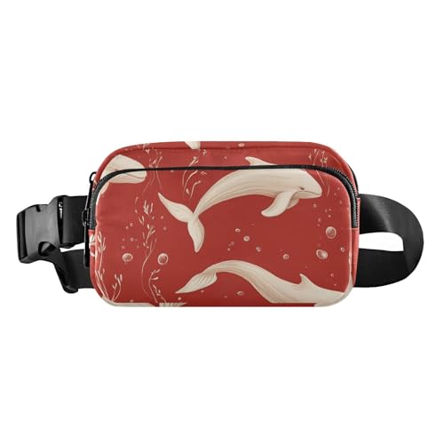 Beauty Anemone, stilvolle Umhängetasche, Hüfttasche für Damen, mit verstellbarem Gurt, Marineblau, Farbe: 17, 1 Size von FRODOTGV