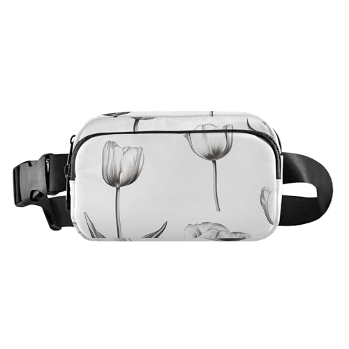 Beauty Anemone, stilvolle Umhängetasche, Hüfttasche für Damen, mit verstellbarem Gurt, Marineblau, Farbe10, 1 Size von FRODOTGV