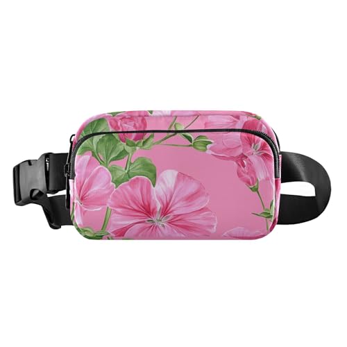 Beauty Peonies Gürteltasche für Damen und Herren, Burgunderrot, Sporttasche, Bauchtasche zum Wandern, Farbe 04, 1 Size von FRODOTGV