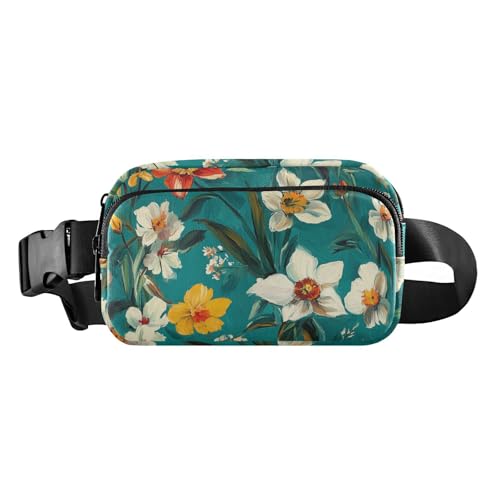 Brustgürtel, Bauchtasche für Herren und Damen, Herbstblumen, Nelke, Kaktus, Amaryllis, Braun, Gürteltasche, Umhängetasche, große Kapazität, Reisepass, Geldbörse für Radfahren, Wandern, Fitnessstudio, von FRODOTGV