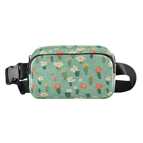 Brustgürtel, Bauchtasche für Herren und Damen, Herbstblumen, Nelke, Kaktus, Amaryllis, Braun, Gürteltasche, Umhängetasche, große Kapazität, Reisepass, Geldbörse für Radfahren, Wandern, Fitnessstudio, von FRODOTGV