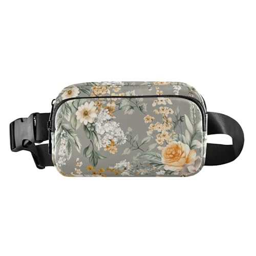 Brustgürtel, Bauchtasche für Herren und Damen, Herbstblumen, Nelke, Kaktus, Amaryllis, Braun, Gürteltasche, Umhängetasche, große Kapazität, Reisepass, Geldbörse für Radfahren, Wandern, Fitnessstudio, von FRODOTGV