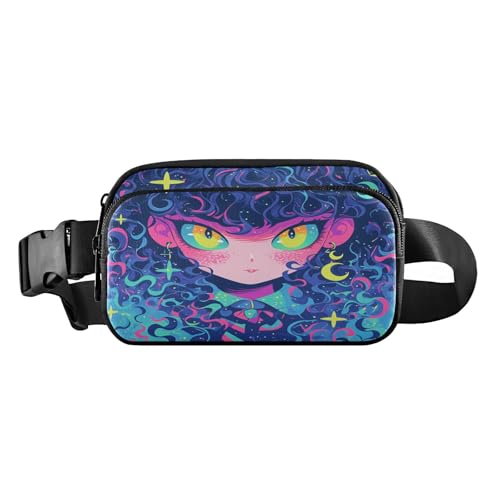 Bunte Gürteltasche für Mädchen, modisch, für Damen, Herren, Teenager, Mehrzweck-Umhängetasche mit verstellbarem Riemen für Reisen, Fitnessstudio, Arbeit, Ästhetischer Kampffisch, 1 size von FRODOTGV