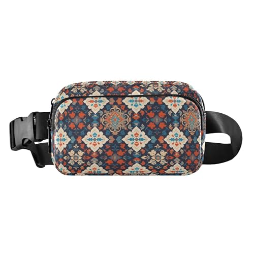 Bunte Wellen, für Damen, Herren, Teenager, niedliche Bauchtasche, Hüfttasche für Reisen, Einkaufen, Laufen, Böhmisches Mandala-Ölgemälde, 1 Size von FRODOTGV