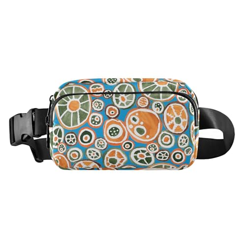 Croose Body Geldbörse für Herren und Damen, modisch, Mehrzweck-Taillenbeutel, Crossbody-Tasche mit verstellbarem Riemen für Reisen, Einkaufen, Laufen, ethnisch, traditionell, geometrisch, geometrisch, von FRODOTGV
