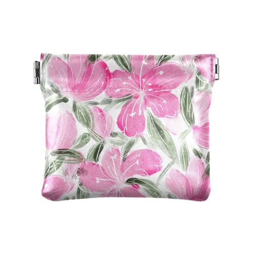Damen-Geldbörse aus Leder, helle Frühlingsblumen, für Männer und Frauen, Reisekartenetui, Geldorganizer, praktisch, Helle Frühlingsblumen, 1 Size, Reisezubehör von FRODOTGV