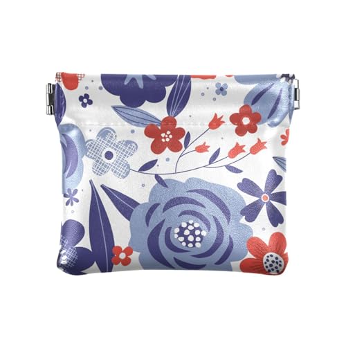 Damen-Geldbörse aus Leder, mit Blumenmuster, Rot / Weiß / Blau, Rot, Weiß, Blau, Liberty Floral, 1 Size, Reisezubehör Damen-Geldbörse aus Leder, mit Blumenmuster, Rot / Weiß / Blau, Rot, Weiß, Blau, Liberty Floral, 1 Size, Reisezubehör von FRODOTGV