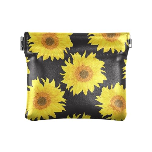 Damen Leder Münzbörse Frau Mädchen Mini Geldbörse Portemonnaie Fancy Helle Sonnenblumen auf Schwarz, Helle Sonnenblumen auf Schwarz, Einheitsgröße, Reisezubehör, Helle Sonnenblumen auf Schwarz, Damen Leder Münzbörse Frau Mädchen Mini Geldbörse Portemonnaie Fancy Helle Sonnenblumen auf Schwarz, Helle Sonnenblumen auf Schwarz, Einheitsgröße, Reisezubehör, Helle Sonnenblumen auf Schwarz, von FRODOTGV