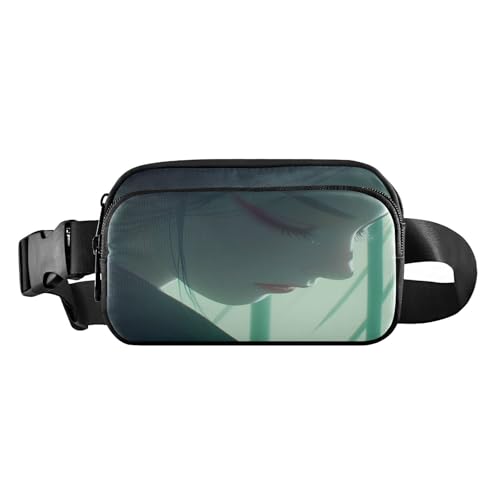 Elegante Gürteltasche für Damen, Herren, Teenager, wasserabweisend, mit verstellbarem Gurt, für Workout, Laufen, Wandern, Elegante Schönheit, 1 size von FRODOTGV