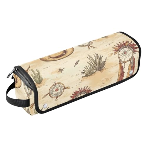 FRODOTGV 2-in-1 Haar-Werkzeug-Organizer, Aufbewahrungstasche mit hitzebeständigem Pad für Glätteisen, Lockenstäbe, große Wiesen, 07, 1 Size von FRODOTGV