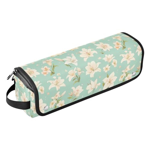 FRODOTGV 2-in-1-Haar-Werkzeug-Organizer mit Eisenmatte, doppellagig, Reise-Tragetasche für Glätteisen, Glätteisen, Lockenstäbe, Reisetasche für Damen von FRODOTGV