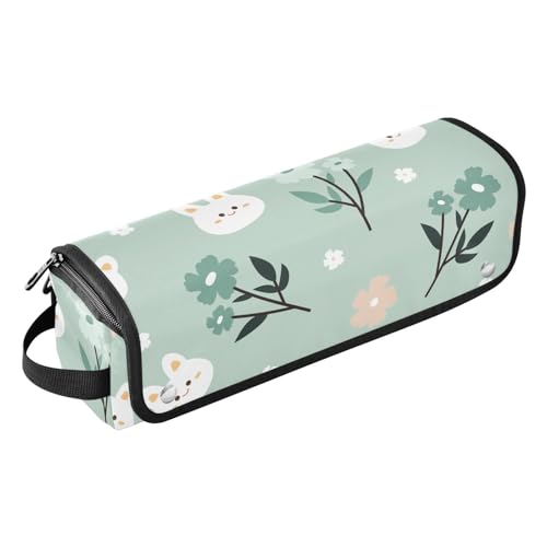 FRODOTGV 2-in-1-Haar-Werkzeug-Organizer mit hitzebeständigem Pad, große Kapazität, Glätteisen, Organizer für heiße Werkzeuge, Lockenstab, Glätteisen, Glätteisen, Glätteisen, Styler, Cartoon-Blumen und von FRODOTGV