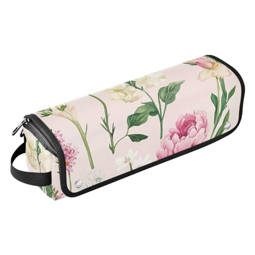 FRODOTGV 2-in-1 Lockenstab Reiseetui Blumen Blumen Violett Narzissen Silber Reisetasche für Frauen Tragbare Reisetasche Tragetasche für Glätteisen, Lockenstab Haartrockner, 14, 1 Size FRODOTGV 2-in-1 Lockenstab Reiseetui Blumen Blumen Violett Narzissen Silber Reisetasche für Frauen Tragbare Reisetasche Tragetasche für Glätteisen, Lockenstab Haartrockner, 14, 1 Size von FRODOTGV