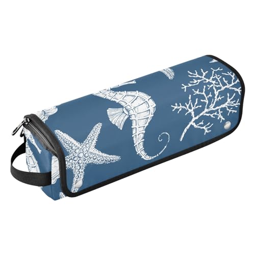 FRODOTGV 2-in-1 Lockenstab Reiseetui Tragetasche Flacher Lockenstab Wasserdicht Organizer Reisezubehör für heiße Werkzeuge Lockenstab Glätteisen Haar Volumizer Styler Unterwasser-Kreaturen, Underwater von FRODOTGV